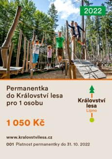 Permanentka do Království lesa na sezonu 2022 pro 1 osobu