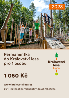 Permanentka do Království lesa na sezónu 2023 pro 1 osobu